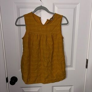 Mustard Yellow Sleeveless Top